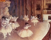 Generalprobe des Balletts auf der B�hne nach Degas